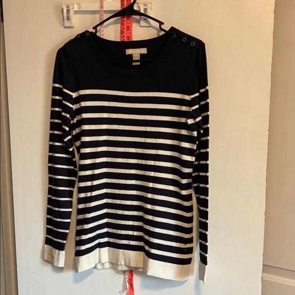 Banana Republic Navy and white womens sz med - Picture 1 of 10